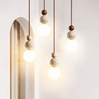 American Bauhaus Wooden Pendant Light for Hallway & Restaurant