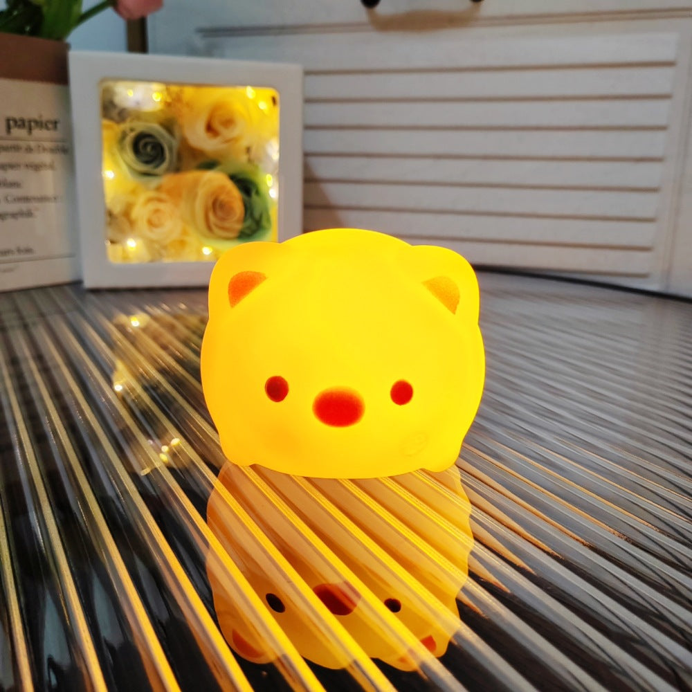 Cute Cartoon LED Night Lamp Toy for Kids