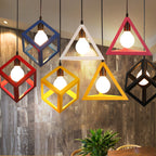 Three-Head Modern Simple Iron LED Pendant Lamp