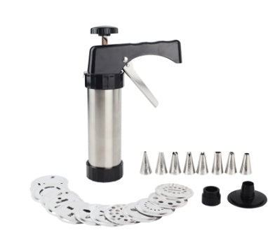 Stainless Steel Biscuit Press and Cookie Decorating Tool Set