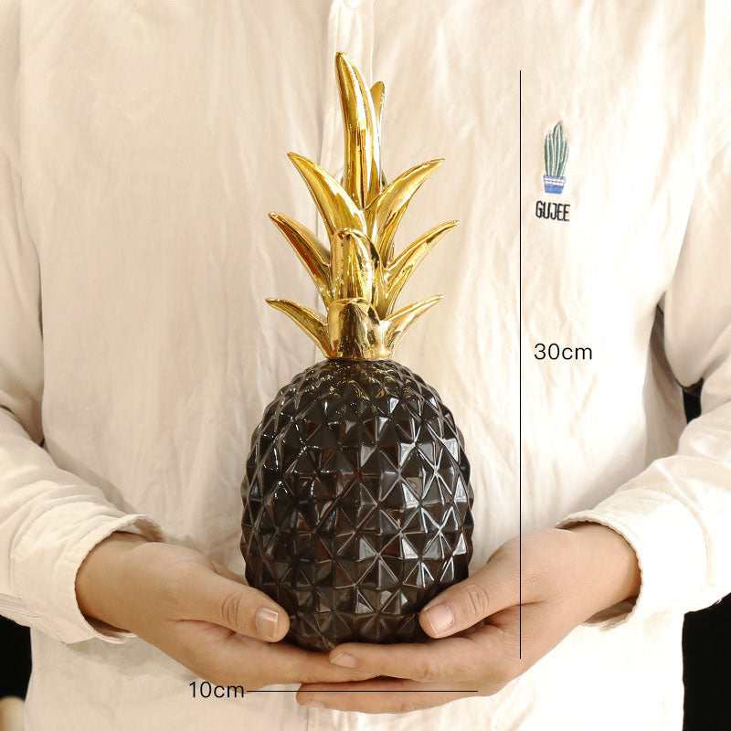 Nordic Modern Pineapple Resin Decorative Ornament for Home