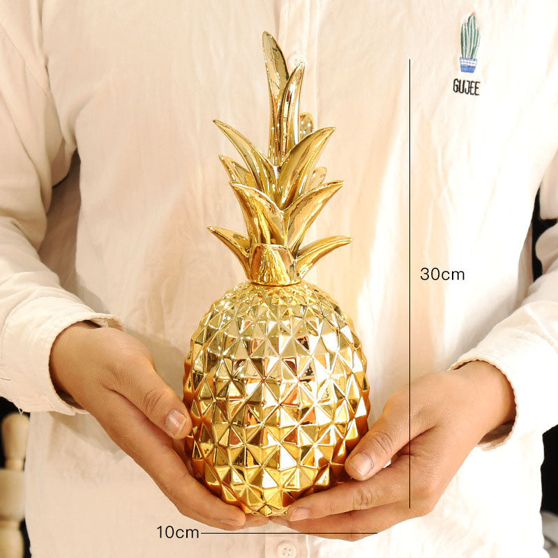 Nordic Modern Pineapple Resin Decorative Ornament for Home