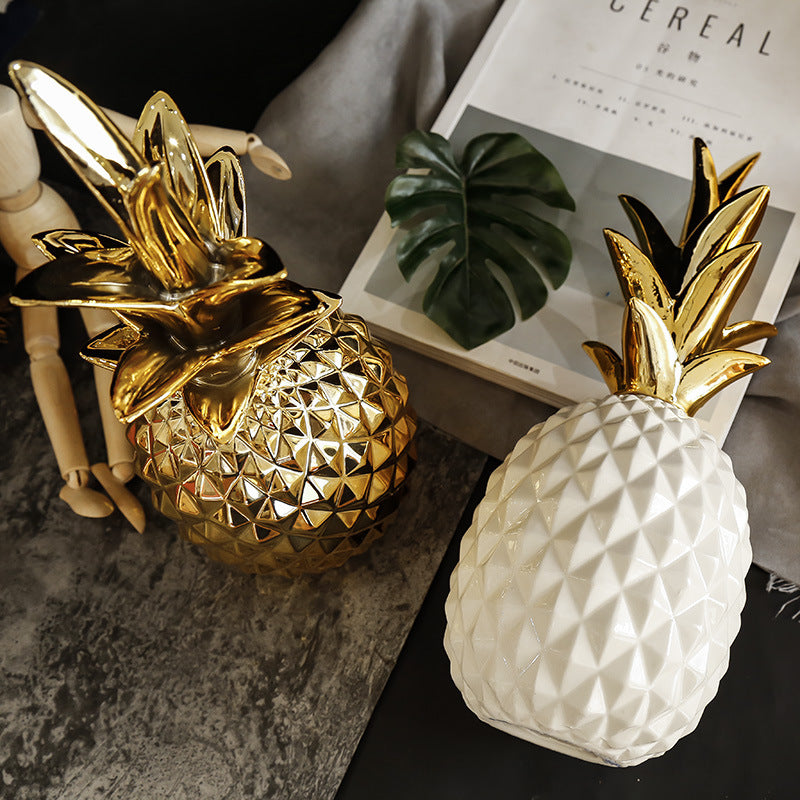 Nordic Modern Pineapple Resin Decorative Ornament for Home