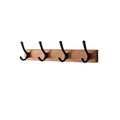 Noogni™ Premium Black Walnut 4-Hook Wall Rack - Noogni