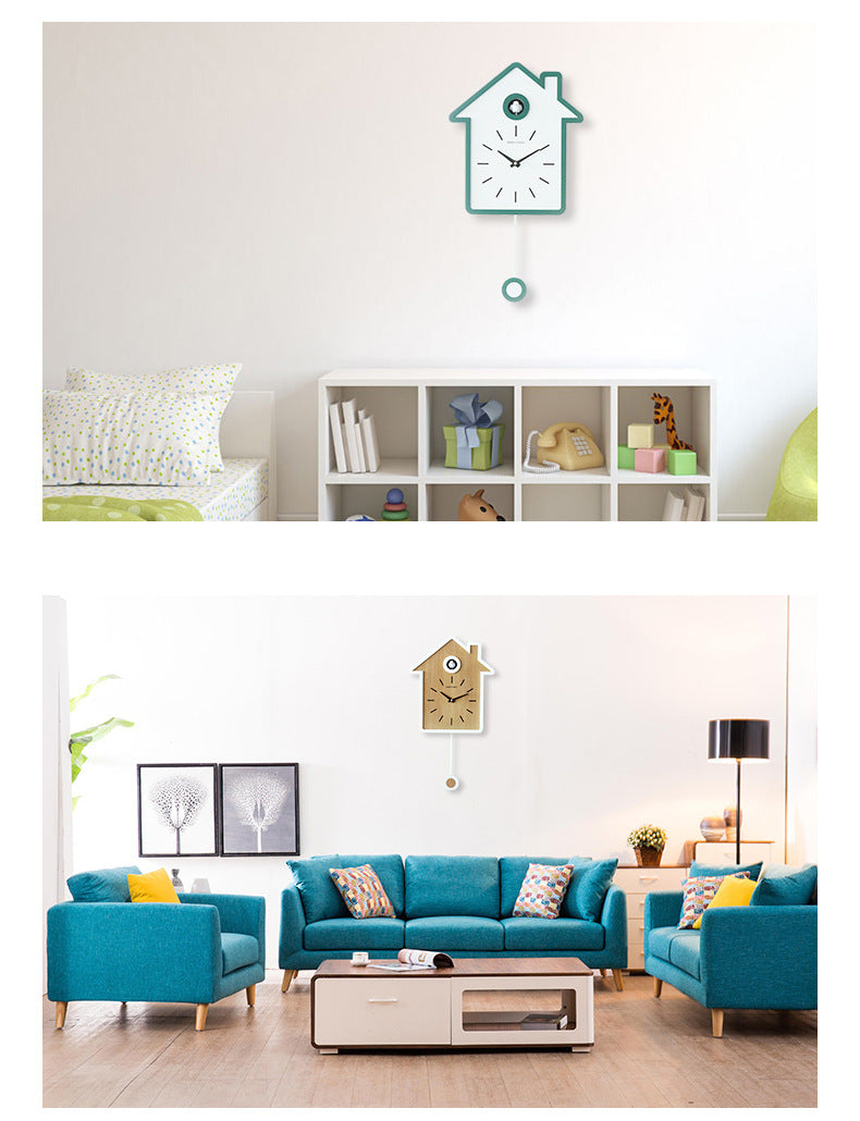 Noogni™ Modern Minimalist Cuckoo Wall Clock - Noogni