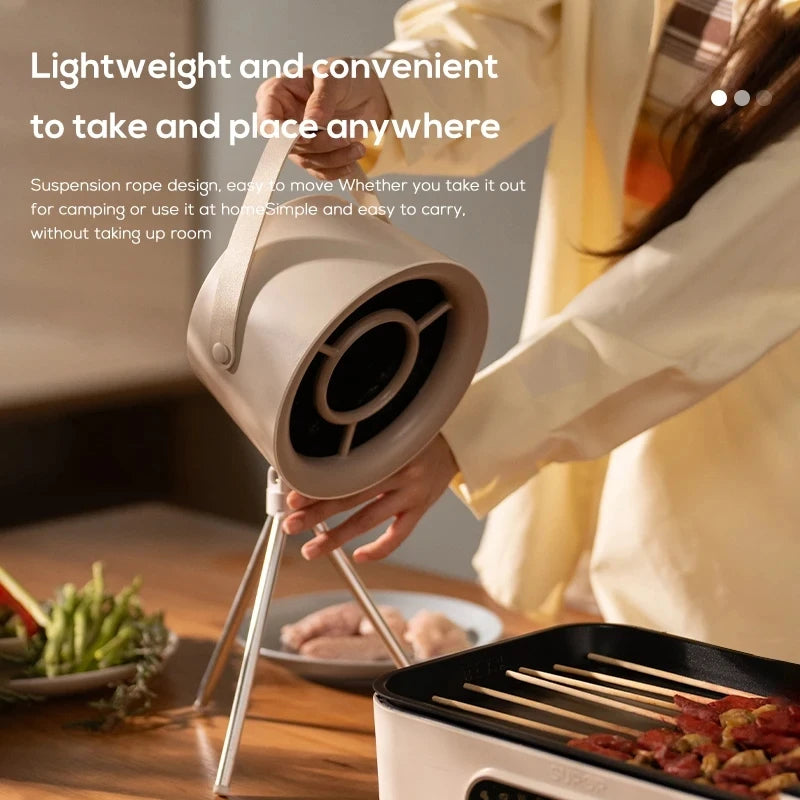 Portable Desktop Exhaust Fan Mini Kitchen Hood – USB Powered