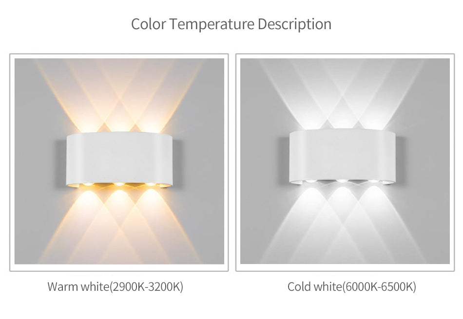 Waterproof LED Wall Lamp Indoor Outdoor Sconce