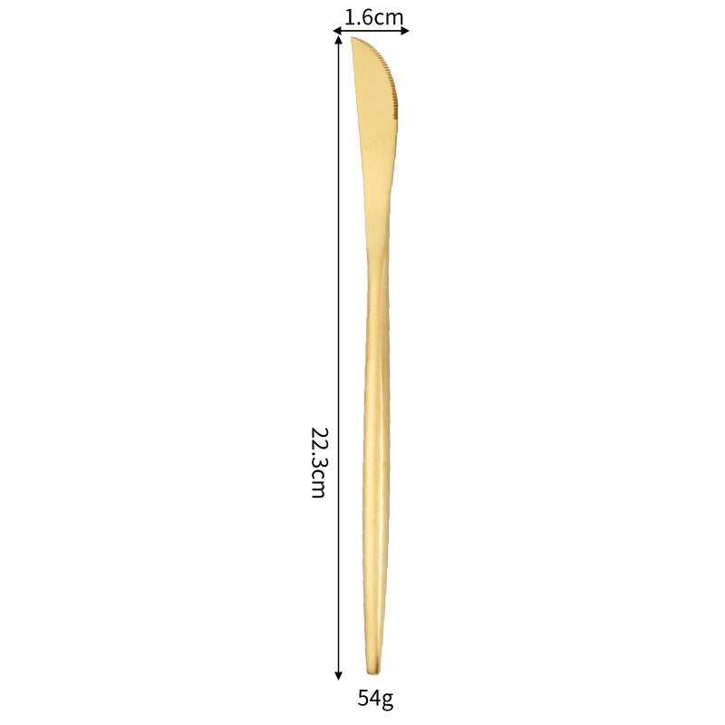 Portuguese Style 304 Stainless Steel Knife Fork Spoon Set