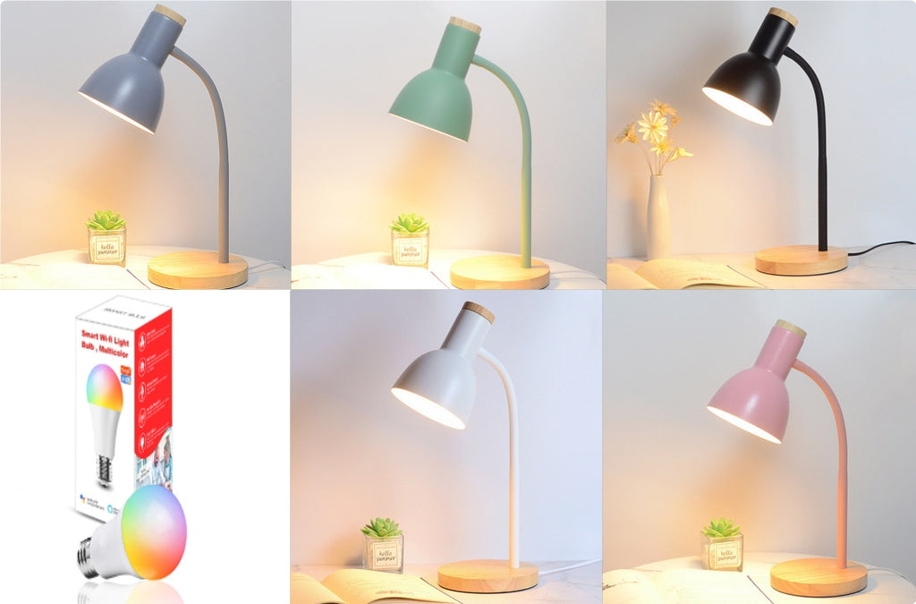 Nordic LED Desk Lamp with Adjustable Brightness and USB Power