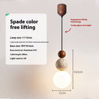 American Bauhaus Wooden Pendant Light for Hallway & Restaurant