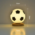 Football LED Glass Night Lamp USB Bedside Light