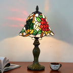 Stained Glass European Retro Bedside Table Lamp