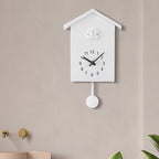 House-Shaped Decorative Wall Clock with Cuckoo Bird Design