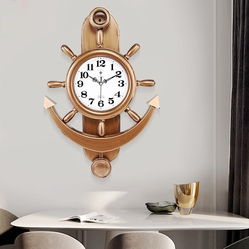 Noogni™ Mediterranean Rudder Wall Clock - Noogni