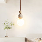 American Bauhaus Wooden Pendant Light for Hallway & Restaurant