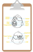 Smart LED Digital Alarm Clock with Infrared Sensor and Night Light