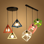 Three-Head Modern Simple Iron LED Pendant Lamp