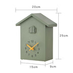 House-Shaped Decorative Wall Clock with Cuckoo Bird Design