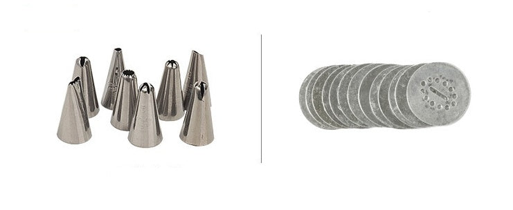 Stainless Steel Biscuit Press and Cookie Decorating Tool Set