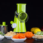 Round Mandoline Vegetable Cutter with Interchangeable Blades
