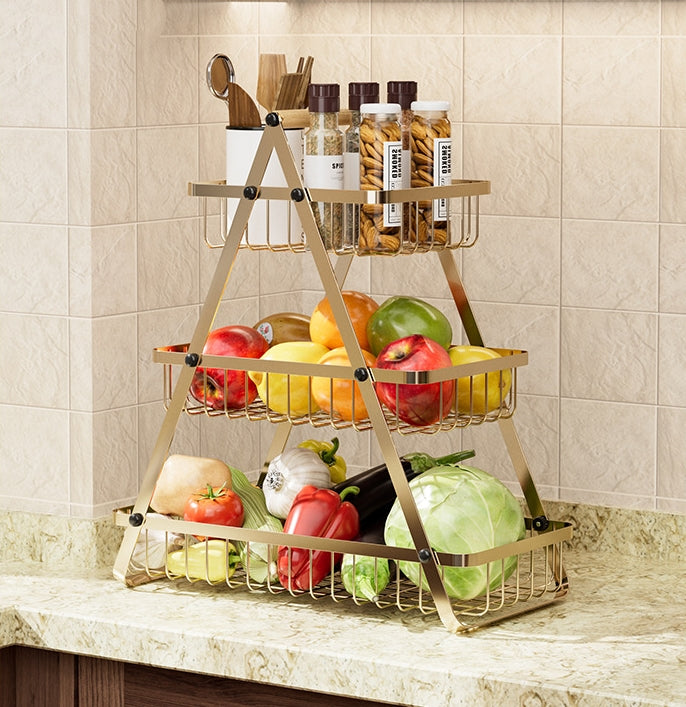 Multi-Functional Kitchen Fruit and Vegetable Storage Rack
