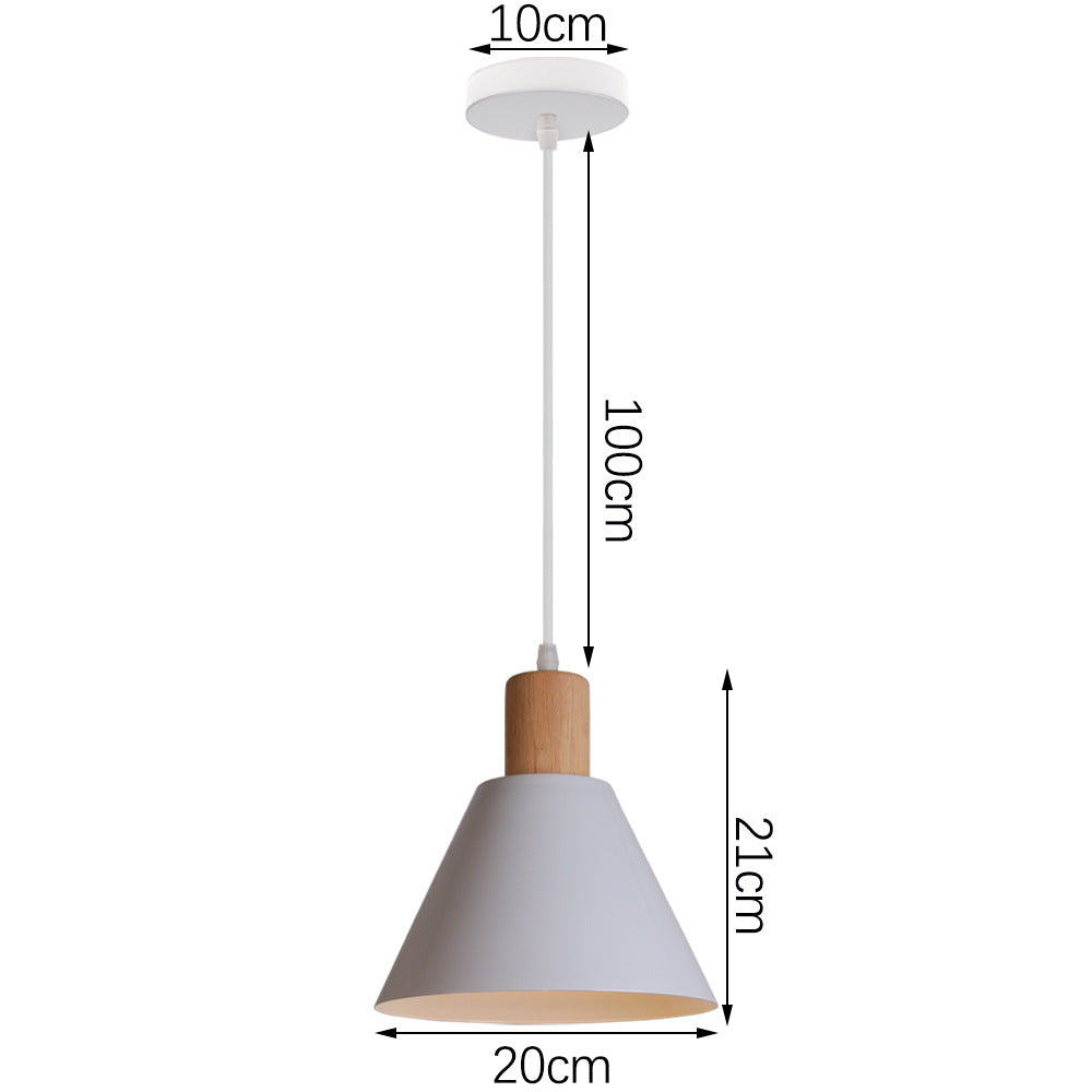 Macaron Single Head Adjustable Iron Pendant Lamp