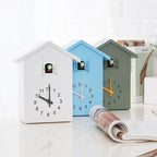 House-Shaped Decorative Wall Clock with Cuckoo Bird Design