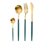 Portuguese Style 304 Stainless Steel Knife Fork Spoon Set