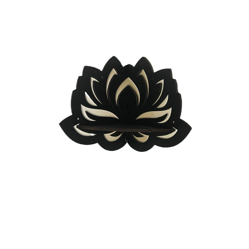 Wooden Crystal Wall Mounted Storage Rack – Decorative Organizer