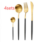 Portuguese Style 304 Stainless Steel Knife Fork Spoon Set