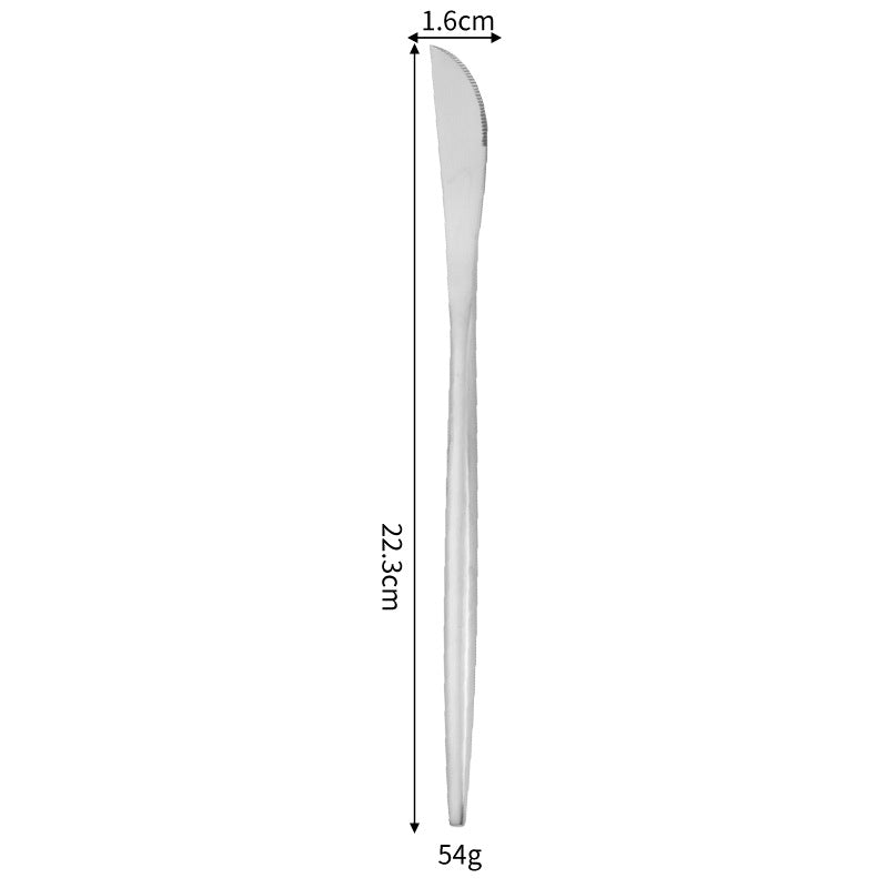 Portuguese Style 304 Stainless Steel Knife Fork Spoon Set