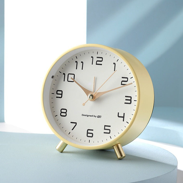 Modern Metal Desk Alarm Clock – Minimalist Home Style