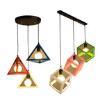 Three-Head Modern Simple Iron LED Pendant Lamp
