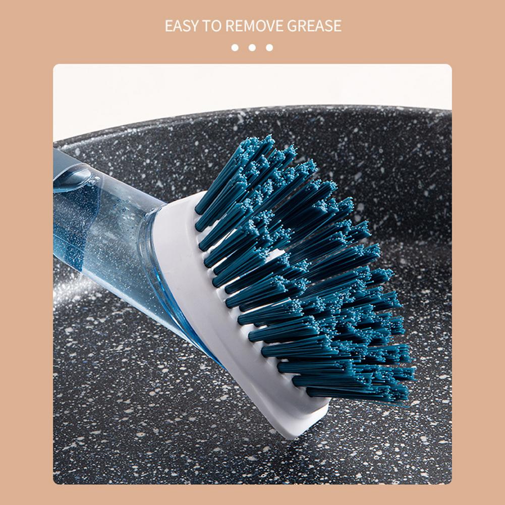 Multifunctional Dish Brush with Soap Dispenser and Long Handle