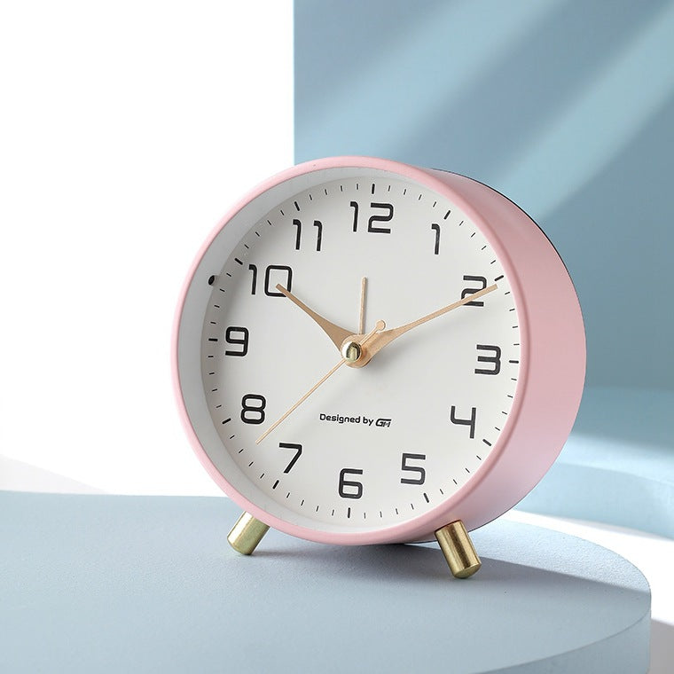 Modern Metal Desk Alarm Clock – Minimalist Home Style