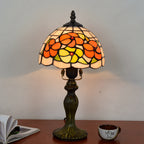 Stained Glass European Retro Bedside Table Lamp