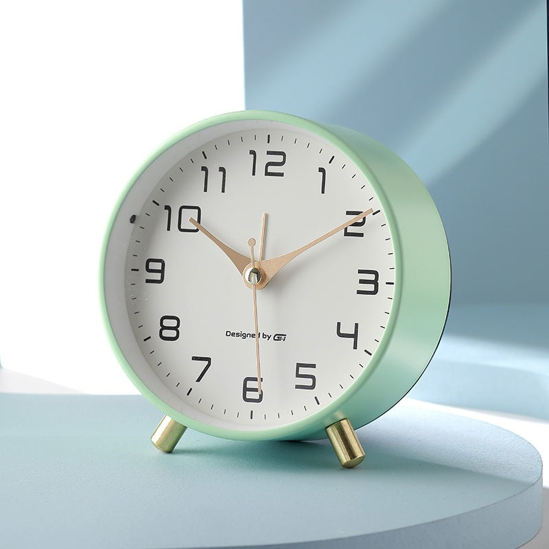 Modern Metal Desk Alarm Clock – Minimalist Home Style