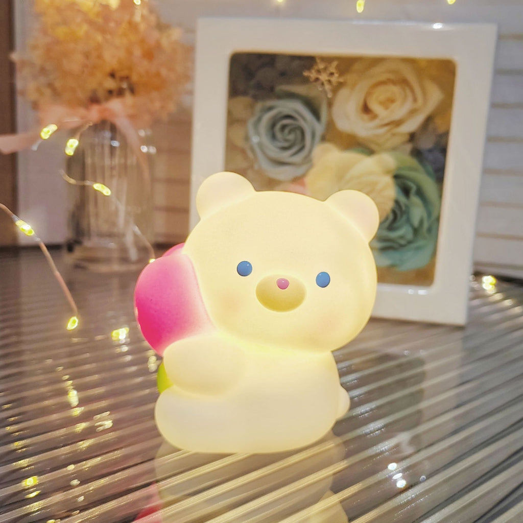 Cute Cartoon LED Night Lamp Toy for Kids