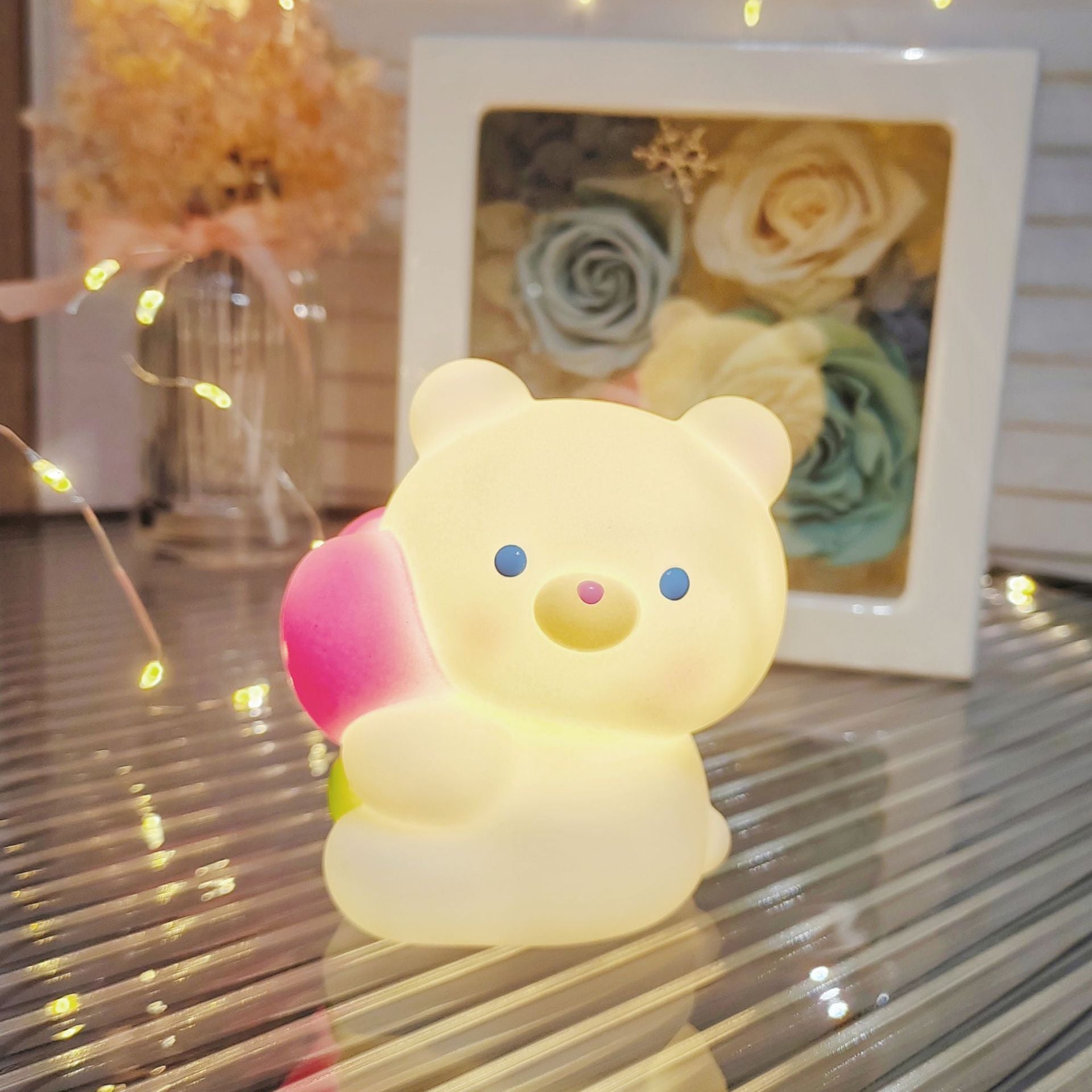 Cute Cartoon LED Night Lamp Toy for Kids