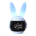 Bunny Night Light Alarm Clock with Rechargeable Battery