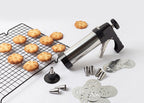 Stainless Steel Biscuit Press and Cookie Decorating Tool Set