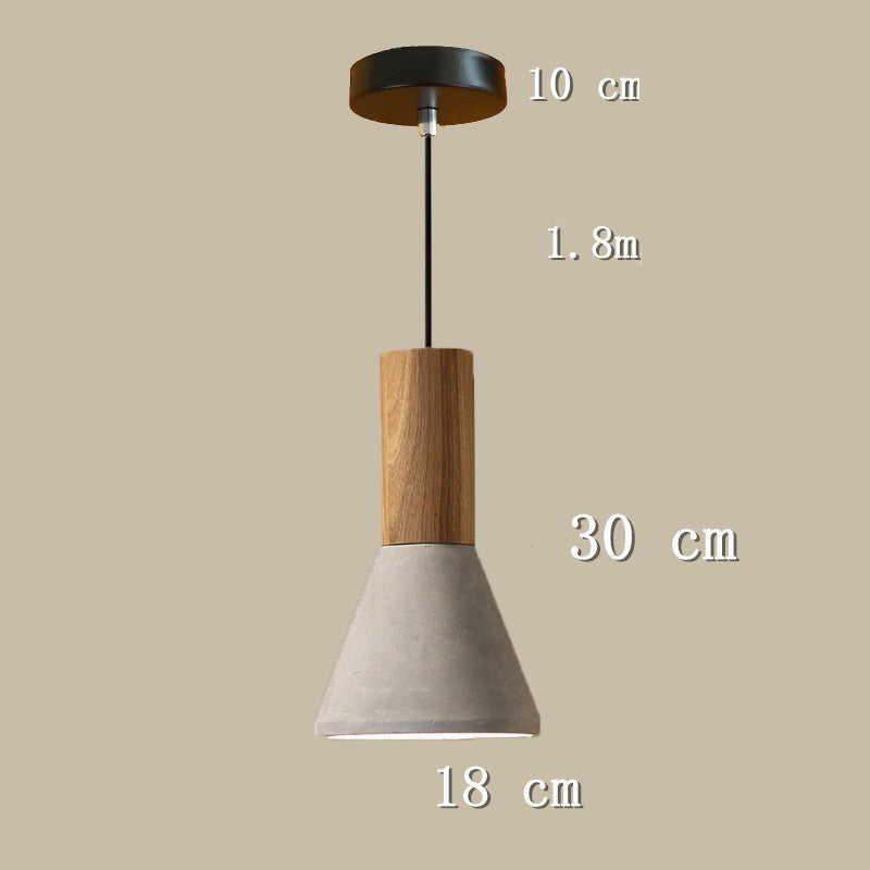 Loft Industrial Cement Pendant Light Nordic Style