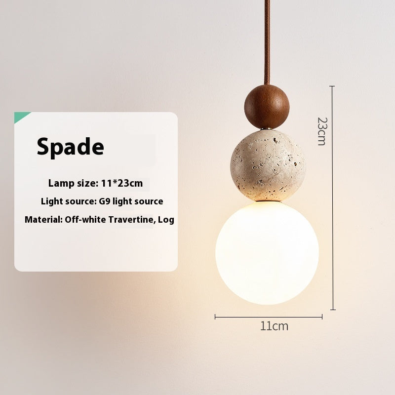 American Bauhaus Wooden Pendant Light for Hallway & Restaurant