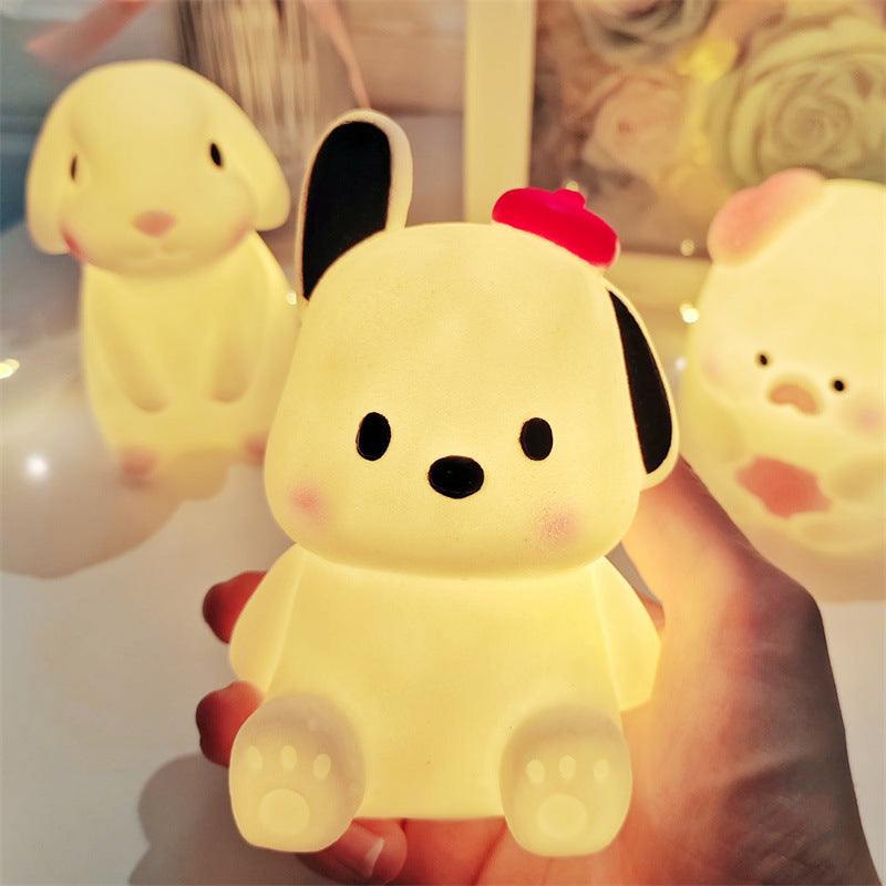 Cute Cartoon LED Night Lamp Toy for Kids