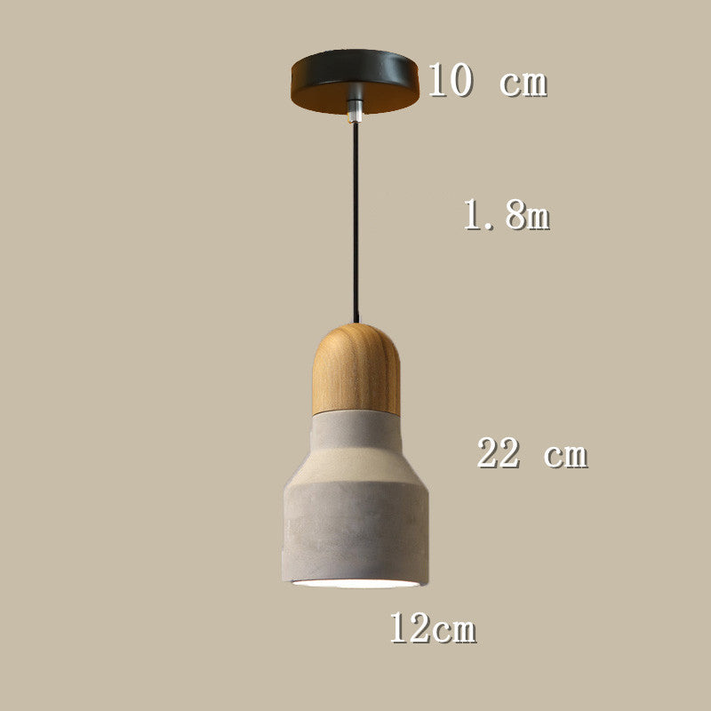 Loft Industrial Cement Pendant Light Nordic Style