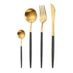 Portuguese Style 304 Stainless Steel Knife Fork Spoon Set