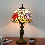 Stained Glass European Retro Bedside Table Lamp