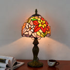Stained Glass European Retro Bedside Table Lamp