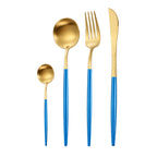 Portuguese Style 304 Stainless Steel Knife Fork Spoon Set