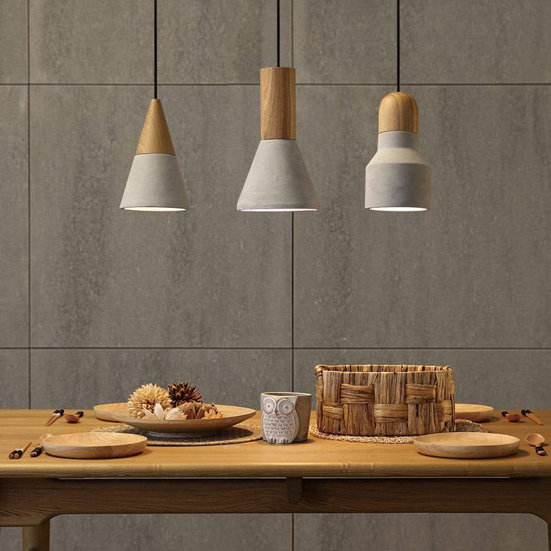 Loft Industrial Cement Pendant Light Nordic Style
